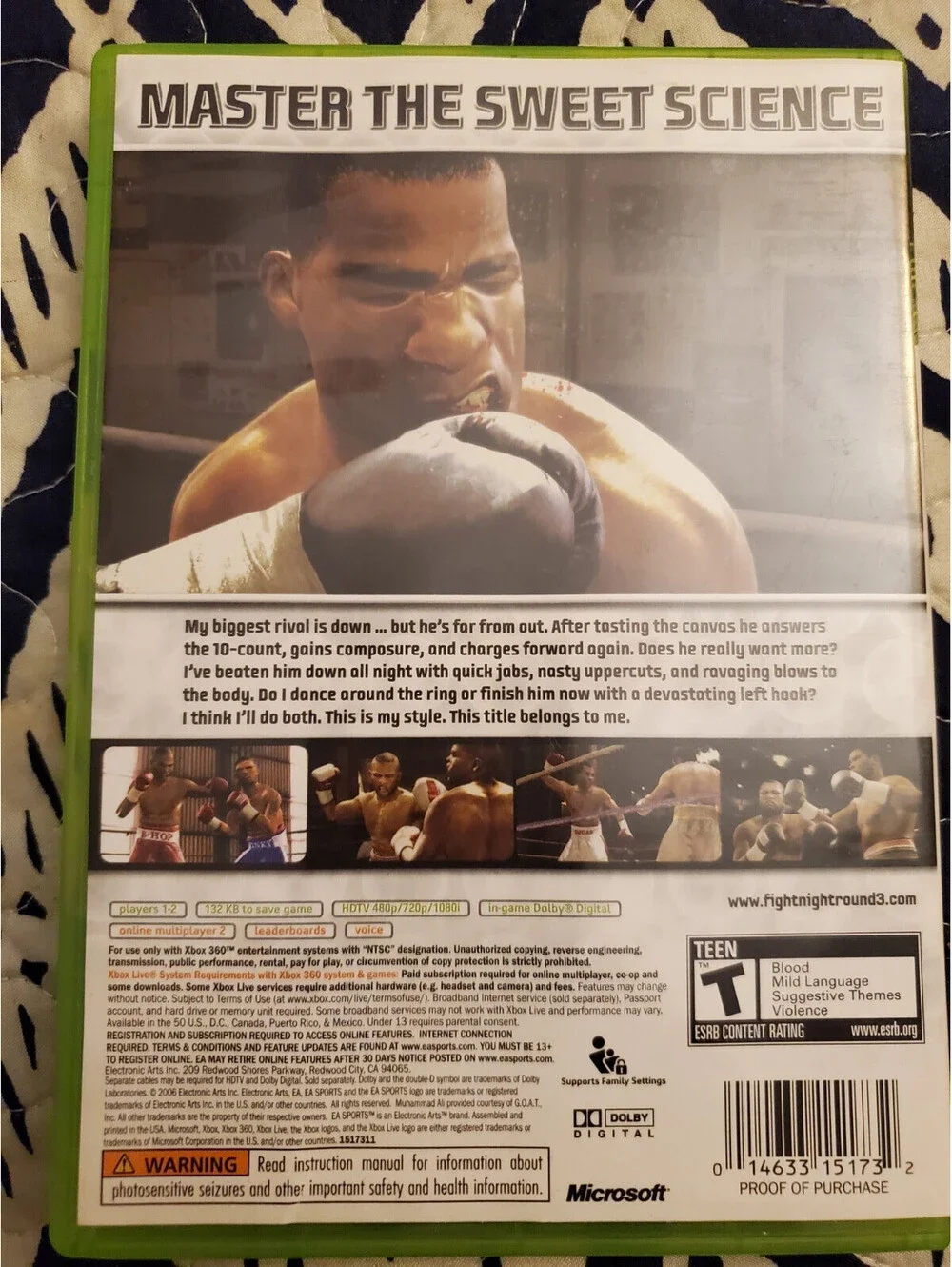 Fight Night Round 3 (Microsoft Xbox 360, 2006)